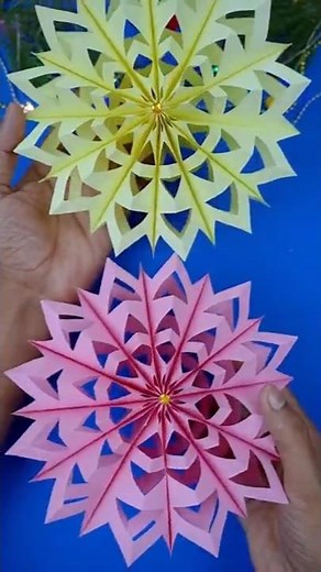 ✂️🎄 Simple & Amazing 3D Paper Snowflake | DIY Holiday Craft Tutorial 🌟