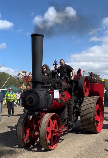 Always nice to see something a little different #steamengine #coal #soot #fyp #vintage