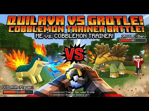 Quilava vs Grotle 🔥🌿 | INSANE Starter Battle in Cobblemon!