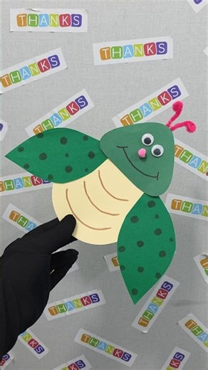 paper honey bee | Cute paper honey bee craft short video for kids #bee #honeybee #shorts #art #like