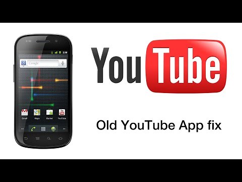 Old YouTube app fix (Android)