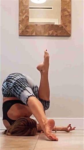 Yoga inversion/arm balance #yoga #viral #fitover40 #fitness #shortsvideo #yogaforbeginners