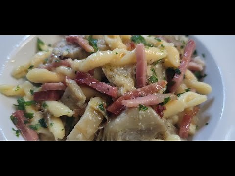 Pasta con carciofi e speck Cookeo