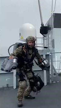 Royal Marines Test Jet Suit Boarding
