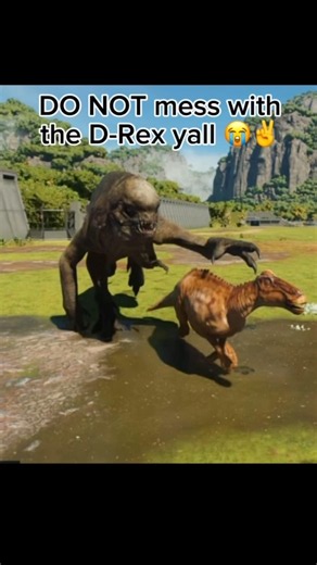 ref do NOTHING ✌️😭#jurassicworldevolution3￼ #jurassicworldevolution #jurassicworld #drex #trex