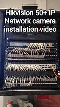 Hikvision 50+IP Cameras installation full video #networking #cctv #tools #technology #hikvision