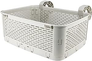 Poolside Storage Basket, Pool Cup Holder, Above Ground Pool Accessories, for Most Frame Pools(Beige)
