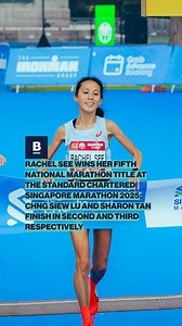 Rachel See (@_rachelsee_) takes her fifth National Marathon Championship title at the Standard Chartered Singapore Marathon in dominating fashion, with a time of 2:58:15. The 43-year-old mother of two doesn’t seem to be retiring anytime soon! Chng Siew Lu follows in second with 03:05:09 and Sharon Tan in third in 03:11:34. | Baseline Media