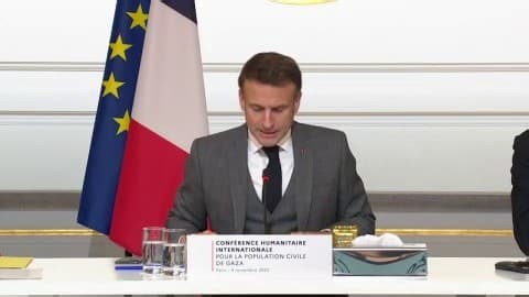 Suivez la conférence humanitaire internationale pour la population civile de Gaza en direct de l'Élysée