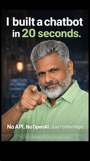 Python Meets AI #08 - AI Chatbot Mini Example #python #ai #pythonai #learnpython #learnai