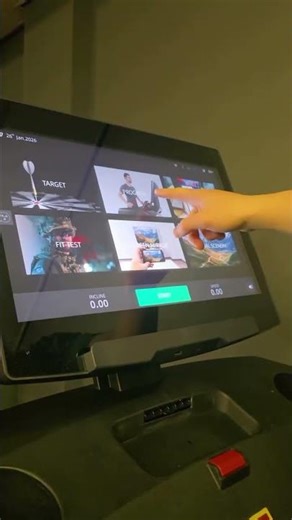 The treadmill’s touchscreen, by GG Health And Sport Ltd.