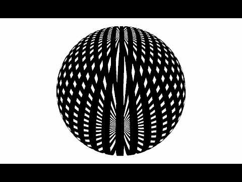 Sphere illusion with Moiré pattern