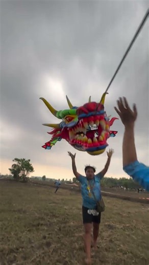 “A super giant dragon kite that is incredibly beautiful.”