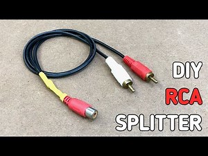 DIY RCA Splitter Cable Without Soldering | Quick and Easy Method