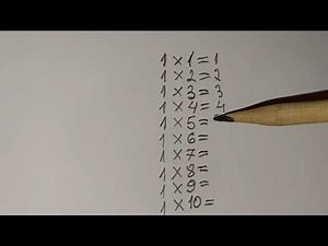 Multiplication Table 1✖️