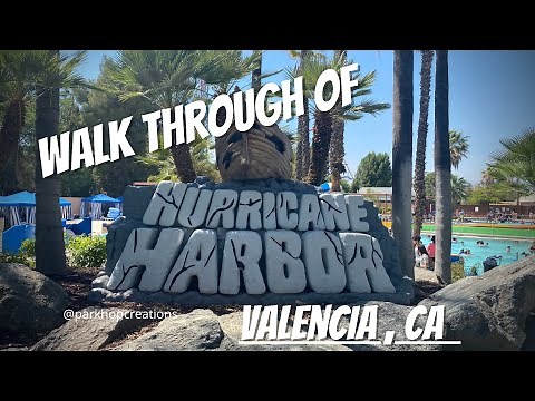 Full walk through of Six Flags Hurricane Harbor in Los Angels , Ca