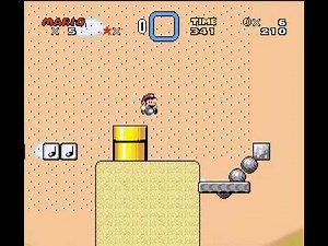 Windy Desert - SMW automatic mario level - SMWC automatic level contest 2008 winner