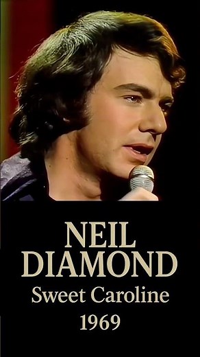 Neil Diamond – Sweet Caroline (Live on The Ed Sullivan Show • Nov 30, 1969) 🎶 #NeilDiamond #shorts