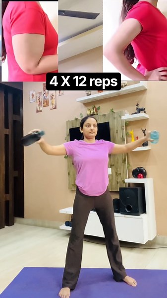 Bye-Bye Arm Fat! Try This At Home 💪🔥✅ #fitness #workout #homeworkout #yogalife #yoga