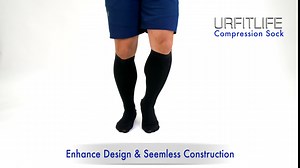 Wide Calf Medical Compression Socks For Women & Men - Upgraded Plus Size 20-30 mmHg. XL