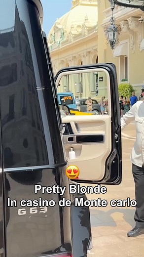 Pretty Blonde In casino de Monte carlo 🔥💶🇲🇨 #monaco #luxury #supercars #billionaire #millionaire #shorts | Super car