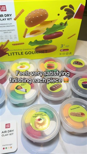 This is one of those crafts that’s weirdly calming. Super soft clay, no baking, and everything air-dries. I love that it’s food-themed and comes with step-by-step picture guides. And yes… there’s more than enough clay. I was not expecting that. #clay #clayart #crafttok #airdryclay #claykit