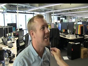 On tonight's show we send Erin Conroy through the TVNZ offices to see which is more hygienic - bearded or clean shaven faces. Here's a sneak (awkward) peak at her methods. | Seven Sharp