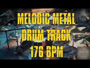 Melodic Metal Drum Track - 176 BPM
