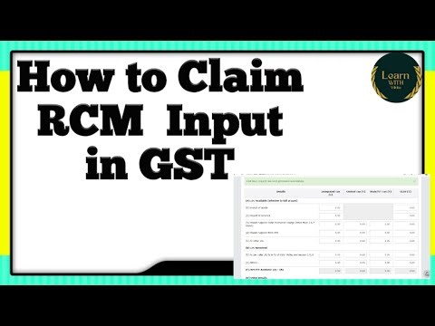 How to Claim Input in GSTR3B | RCM Input kaise claim kare in hindi |