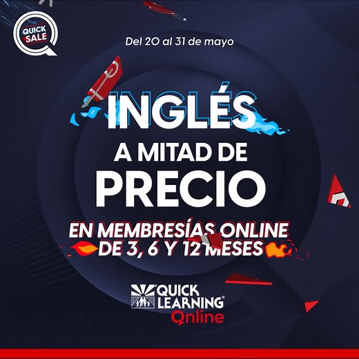 Obtén tu Membresía Quick Learning Online a mitad de precio💥🤛 o inscríbete a tu primer curso Virtual o Presencial con un sensacional 18% de descuento. Sólo Quick Learning es ¡Garantía de aprendizaje! 🤩 ¡Manda inbox YA! 📨 | Quick Learning