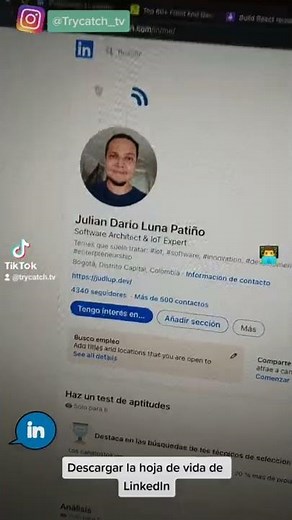 How to download a LinkedIn resume?