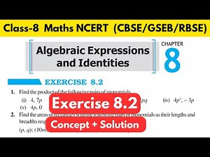 Class 8 Maths Chapter 8 Algebraic Expressions and Identities Exercise 8.2 #class8maths