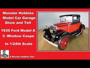 Model Car Garage Show And Tell - My Monogram 1930 Ford Model A Coupe - A Model Car Build Video