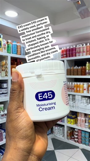 E45 cream is a widely used, perfume-free emollient moisturizer formulated to treat and soothe dry, irritated, flaking, or chapped skin. It is particularly known for managing skin conditions like eczema, dermatitis, and dry cases of psoriasis.