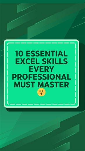 Grant Huang on Instagram: "just comment “PRO” below to join my FREE Excel + AI class ⤵️ 10 essential Excel skills every professional needs if they want to move faster, look smarter, and actually stand out at work: • Pivot Tables • XLOOKUP • Flash Fill • Quick Analysis • Power View • Conditional Formatting • IF Formulas • Auditing Formulas • ChatGPT for Formulas • AI Dashboards These aren’t “nice to know” skills — they’re the difference between doing busywork and becoming the person leadership tr