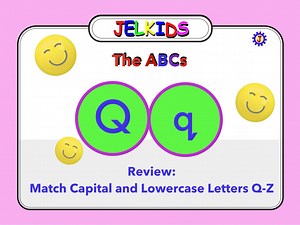 Match Uppercase And Lowercase Letters Q-Z -Review