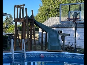 How I made a Water Slide for my Swimming Pool for less than $250.