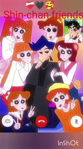 ❤️‍🩹🥰shin-chan friends so cute 🥰🖤