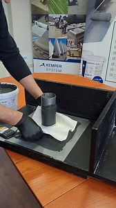 Gyors bemutató egy kritikus csomópontról: tartós, beázásmentes megoldás egykomponensű anyaggal. #kemperol #vizszigetelés #csőáttörés #építőipar #waterproofing | Enterol Kft.