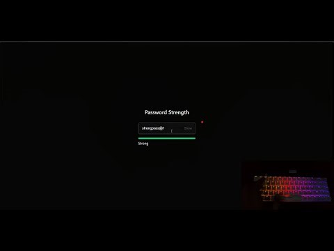 ASMR Coding - JS Password Strength Checker - No Talking