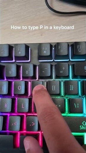 How to type P on a keyboard #howtodo #secondvideo