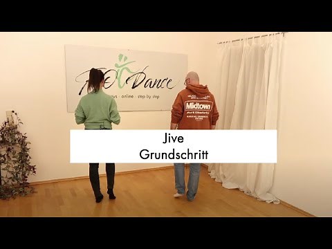 Jive Grundschritt gezeigt, erklärt und getanzt mit Musik