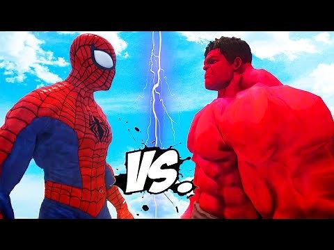ULTIMATE SPIDERMAN VS RED HULK