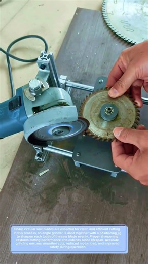 Circular Saw Blade Sharpening Process,Precision Grinding Technique #woodworking #metal #engineering