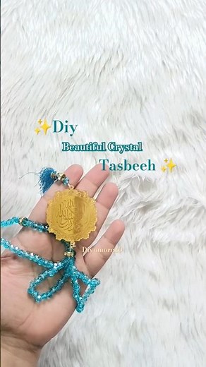 DIY Crystal Tasbeeh | Elegant & Easy Handmade Prayer Beads Tutorial ✨"#tasbeeh#tasbeehdiy#islam