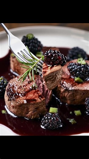 🌟 Venison Tenderloin with Blackberry Reduction 🍇🥩 You won’t believe how tender and flavorful this venison is, especially with a sweet blackberry reduction! It’s the perfect cozy dinner for any occasion. 💖 🥘 Ingredients: • 2 venison tenderloins • 1 cup fresh blackberries • 1/4 cup balsamic vinegar .... 👇 Full Recipe in Comment 💬 | Easy Recipes Box
