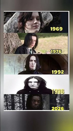The Evolution of Severus Snape (1969 - 2026) 😔 #harrypotter #memes #shorts