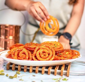 45K views · 251 reactions | How to make Instant Jalebi Print full recipe with tips and variations: https://www.mygingergarlickitchen.com/instant-jalebi-recipe/ #diwalirecipe #desi #recipevideo #sweets #indiansweets #mithai #vegetarian #cooking #funnelcake #tasty #breakfast #brunch | My Ginger Garlic Kitchen | Facebook