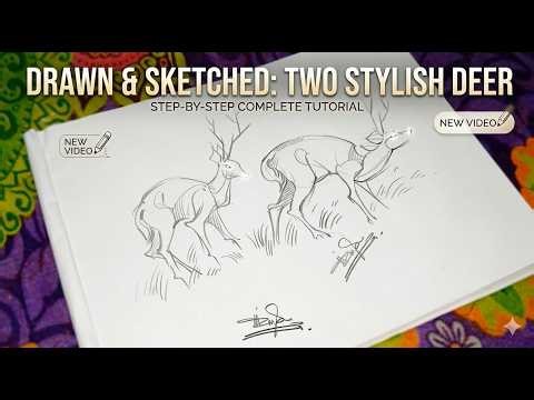 Easy Step-by-Step Deer Drawing | Master Pencil Sketching||KISHALAY ART SCHOOL