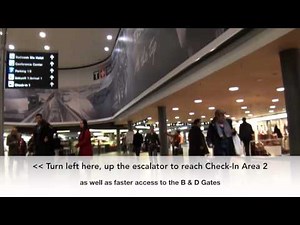Zurich (ZRH) Airport: How To Get From Train Station to Check-In 1 Walkthrough